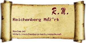 Reichenberg Márk névjegykártya